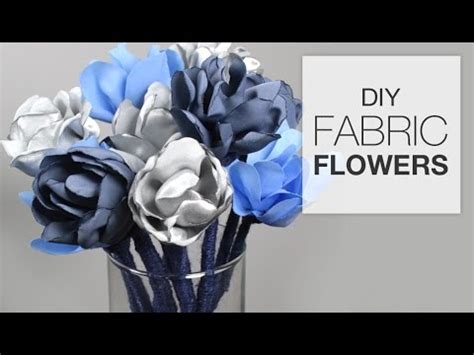 DIY Fabric Flowers (Tutorial) - YouTube