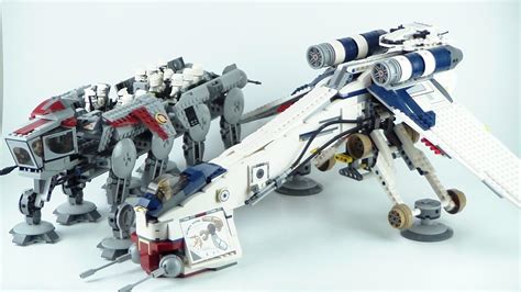 LEGO Star Wars: Republic Dropship with AT-OT 10195 Review - YouTube