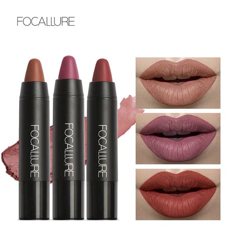 Focallure 19 Colors Matte Lipstick Pen Red Lip Stick Mat Lipsticks Waterproof Tint Long Lasting ...