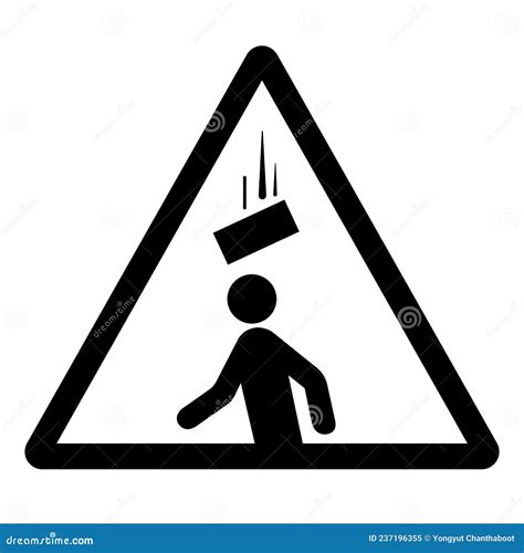 Warning Falling Debris Symbol Sign ,Vector Illustration, Isolate on ...