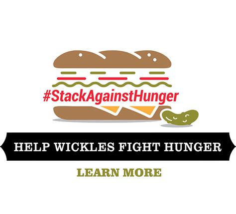 Stack Against Hunger Logo and Button - Wickles Pickles