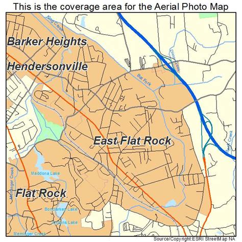 Aerial Photography Map of East Flat Rock, NC North Carolina