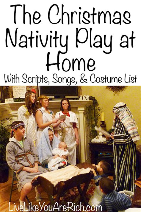 How To Put on a Christmas Nativity Play at Home With Script and Costume ...