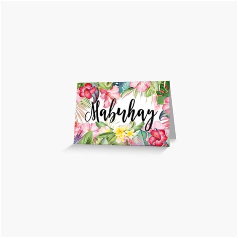 "Mabuhay" Greeting Card by pilipinosticker | Redbubble