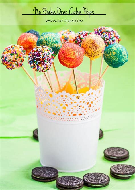 No Bake Oreo Cake Pops - Jo Cooks