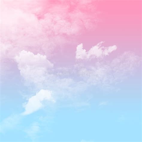 Blue and Pink Sky with Cloudy Stock Photo - Image of white, pastel: 70617918