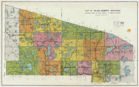 Vilas County Map | Map or Atlas | Wisconsin Historical Society