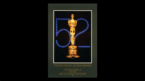 52nd Academy Awards - 1980: Oscar Ceremony Posters - Oscars 2020 Photos ...