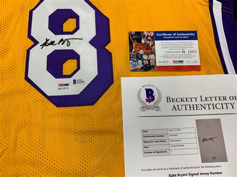 Kobe Bryant Signed Jersey (Beckett & PSA) | Pristine Auction