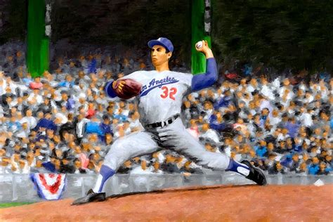 Sandy Koufax Pitching Baseball Fine Art Digital Painting Home Decor Wall Art Major League - Etsy