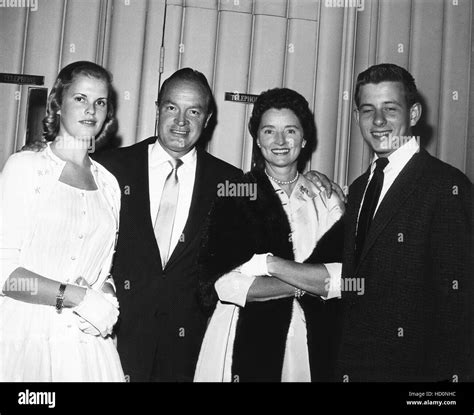 Bob Hope's family, from left: daughter Linda Hope, Bob Hope, wife Dolores Hope, son Anthony Hope ...