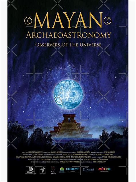 Póster «Archaeoastronomy Maya Observadores del Universo Cosmos poster ...