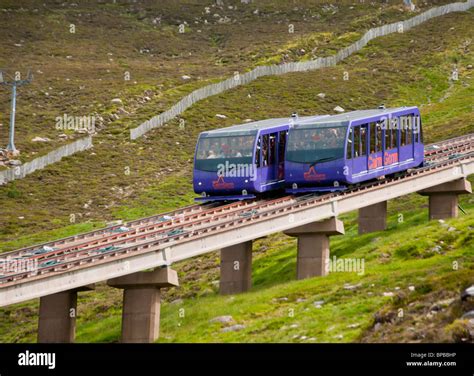 Cairngorm funicular railway. Scotland Stock Photo - Alamy