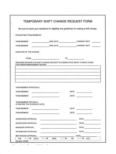 FREE 6+ Shift Change Forms in PDF | Ms Word