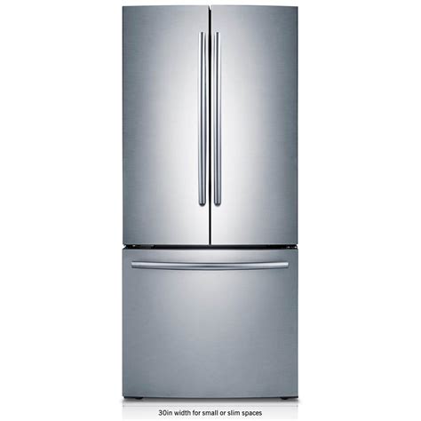 Samsung 30 in. W 21.8 cu. ft. French Door Refrigerator in Stainless ...