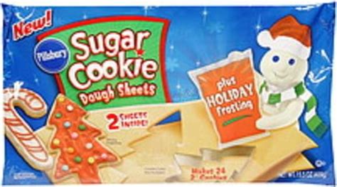 Pillsbury Sugar Cookie Dough Sheets - 15.5 oz, Nutrition Information | Innit