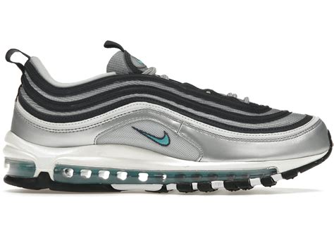 Nike Air Max 97 Metallic Silver Chlorine Blue Men's - DM0028-001 - US