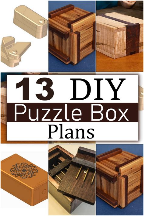 13 Clever DIY Puzzle Box Plans - DIY Crafts