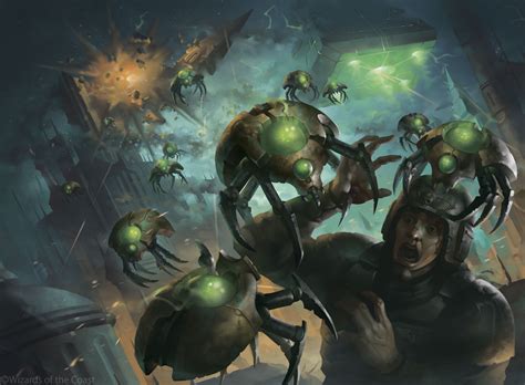 Canoptek Scarab Swarm MtG Art from Warhammer 40000 Set by Alexey ...