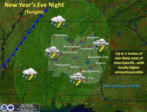 Montgomery-area forecast: Rain, possibly heavy, expected New Year's Day - al.com