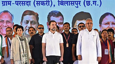 Rahul Gandhi Vows Caste Census If Congress Wins Chhattisgarh, Asks Why ...