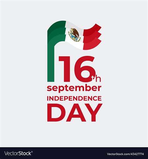 September 16 mexico independence day 16th Vector Image