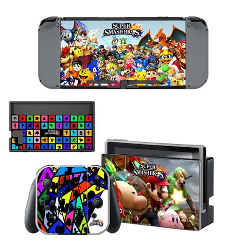 Super Smash Bros Skin Sticker Decal For Nintendo Switch - ConsoleSkins.co