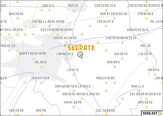 Segrate (Italy) map - nona.net