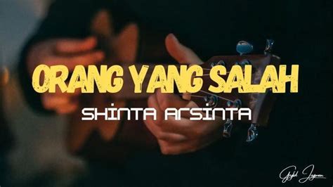 Chord Gitar dan Lirik Lagu Orang Yang Salah - Shinta Arsinta - Tribunmanado.co.id