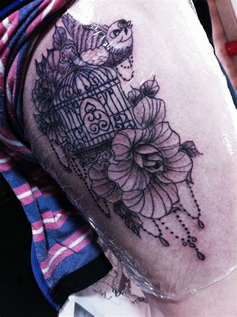 Birdcage tattoo | Tattoos, Geometric tattoo, Birdcage tattoo