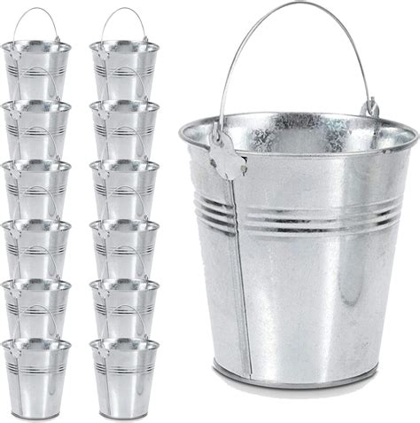 Buy Dazzling Toys Galvanized Buckets Large Stainless Steel Buckets with ...