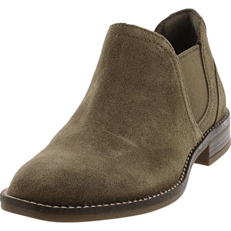 Clarks - Clarks Women's Camzin Maple Suede Olive Ankle-High Leather ...