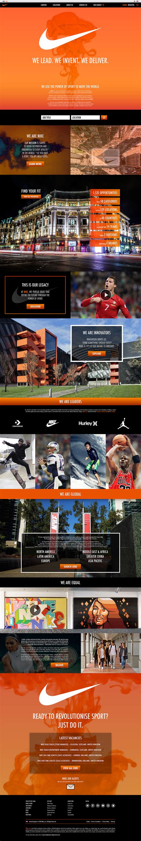 NIKE Careers (UX Design) on Behance