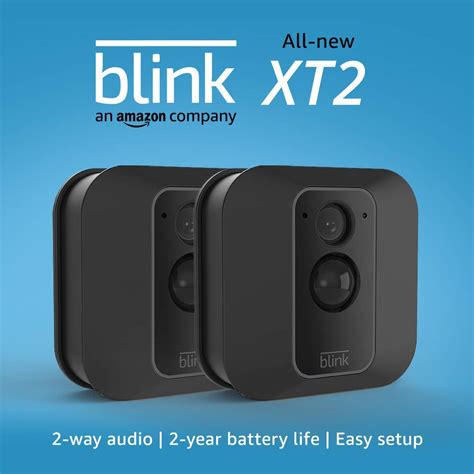 2-Camera Kit: All-new Blink XT2 Outdoor/Indoor Smart 1080p Security ...