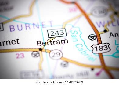 Bertram Texas Usa On Map Stock Photo 1678120282 | Shutterstock