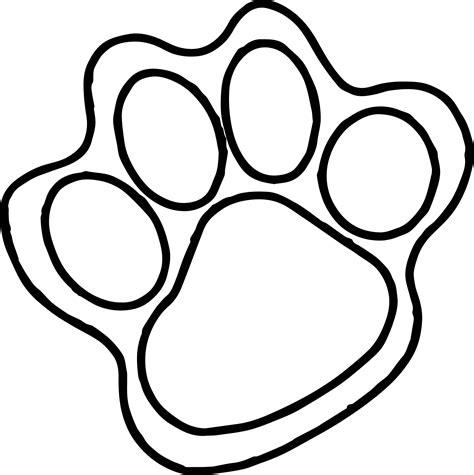 Tiger Foot Print Coloring Page – Wecoloringpage.com