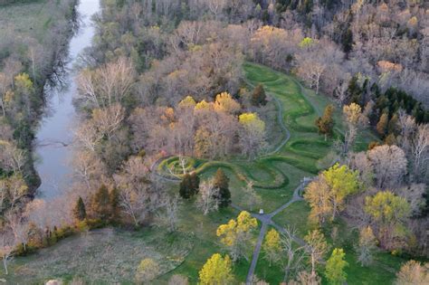 (Colour online) Aerial photograph of Serpent Mound. (Photograph ...