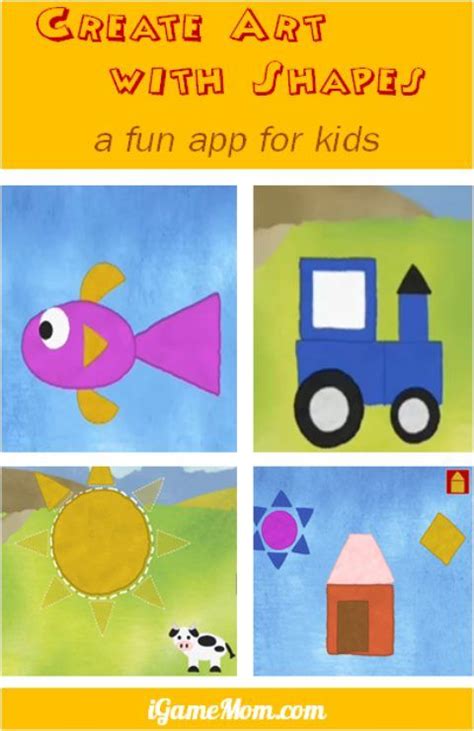 Create Art with Geometric Shapes | Shapes preschool, Art activities for kids, Teaching shapes