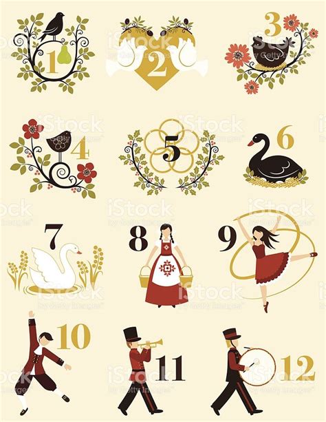 The twelve days of Christmas set | Twelve days of christmas, Christmas ...