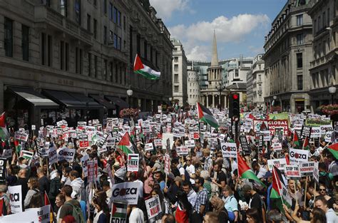 Gaza Protests: Thousands Attend Pro-Palestinian Demo in London