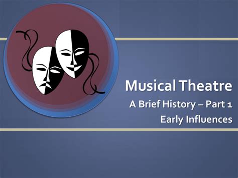 History of Musical Theatre PPT