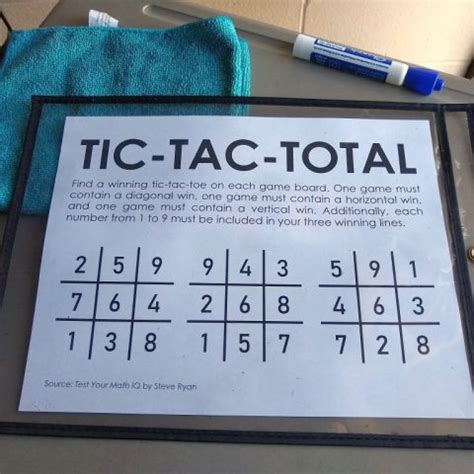 Tic Tac Toe Challenge [Free Printable Puzzle]