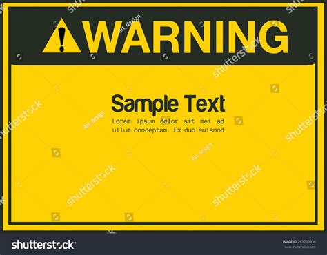 Blank Warning Sign vector background - Royalty Free Stock Vector 283799936 - Avopix.com