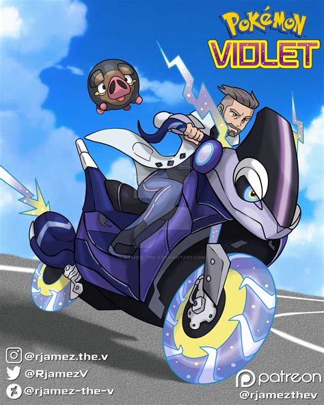 Pokemon Violet, Miraidon by rjamez-the-v on DeviantArt