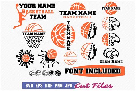 Basketball Team Vector Bundle | Basketball Cliparts