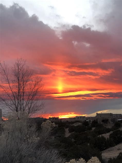 Santa fe sunset as the clouds roll in : r/NewMexico