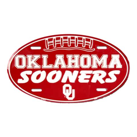 Oklahoma Sooners License Plate / University of Oklahoma Vanity Plates