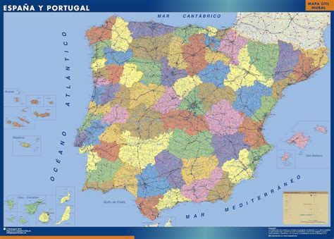 Mapa Carreteras. Sector Mensajería | Mapas Murales de España y el Mundo