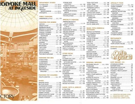 Holyoke Mall directory from early '80s offers nostalgia trip - masslive.com