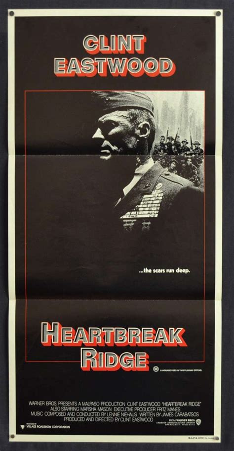 All About Movies - Heartbreak Ridge 1986 Daybill movie poster ...